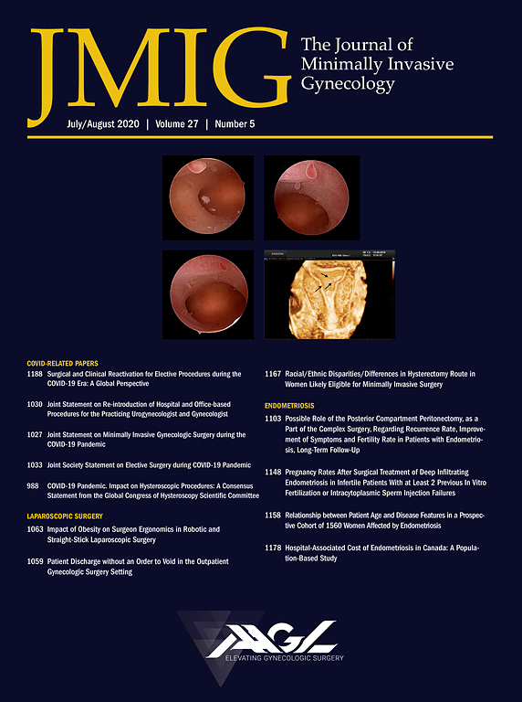 Journal Of Minimally Invasive Gynecology Cn1699 Journals And Submissions